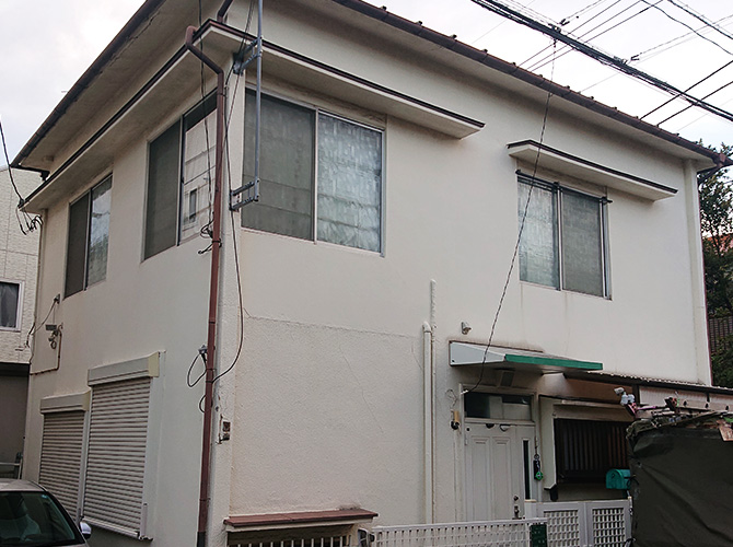 埼玉県草加市の2階建住宅の外壁塗装・屋根葺き替え工事