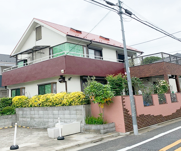 練馬区の戸建住宅の外壁塗装の施工事例