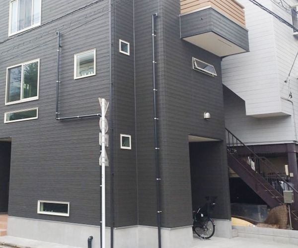 東京都葛飾区の新築住宅の配管塗装工事の施工事例(20200903)