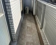 神奈川県川崎市マンションベランダの長尺シート工事の施工事例（2022/04/04）