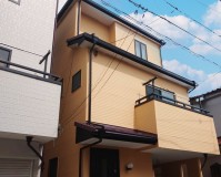 東京都足立区千住の一般住宅外壁塗装・屋根カバー施工事例（2024/01/25）