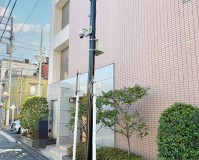 東京都江東区の街路灯塗装工事の施工事例（2024/01/29）
