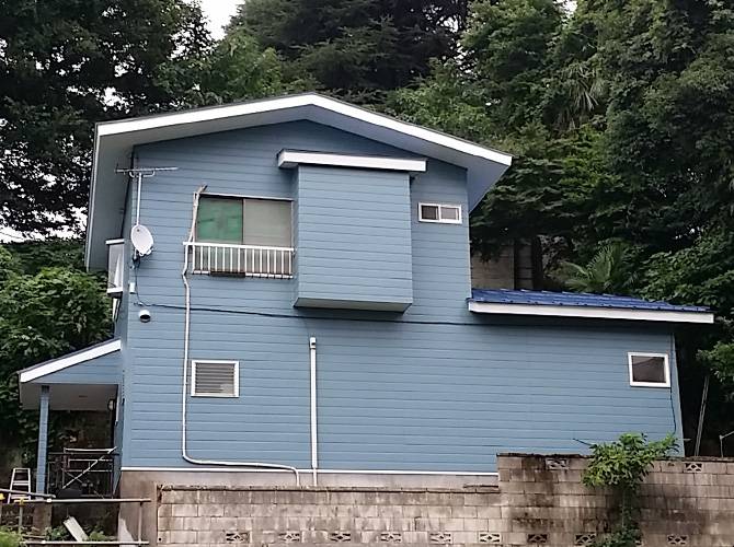東京都文京区戸建住宅のプレミアムシリコンを使った外壁・屋根塗装工事の施工事例